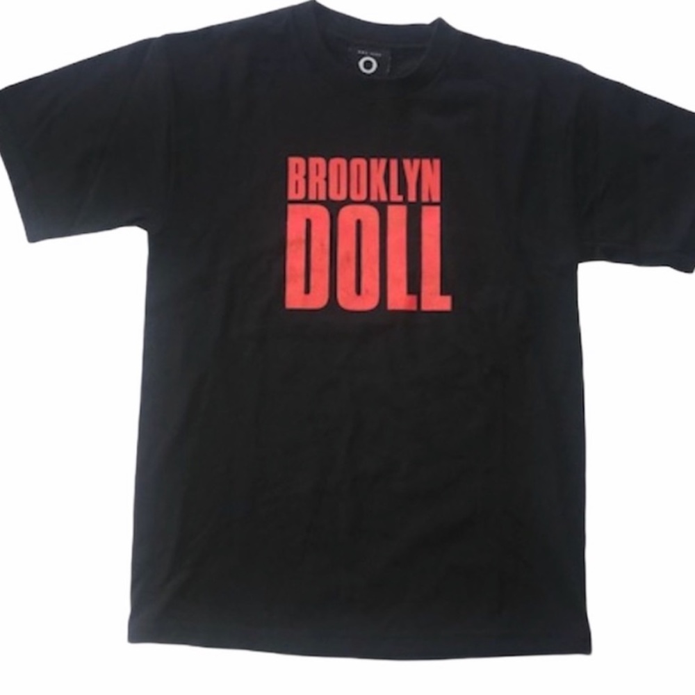 🔵 3/ $15 - Brooklyn Doll Black Short Sleeve Tee Shirt